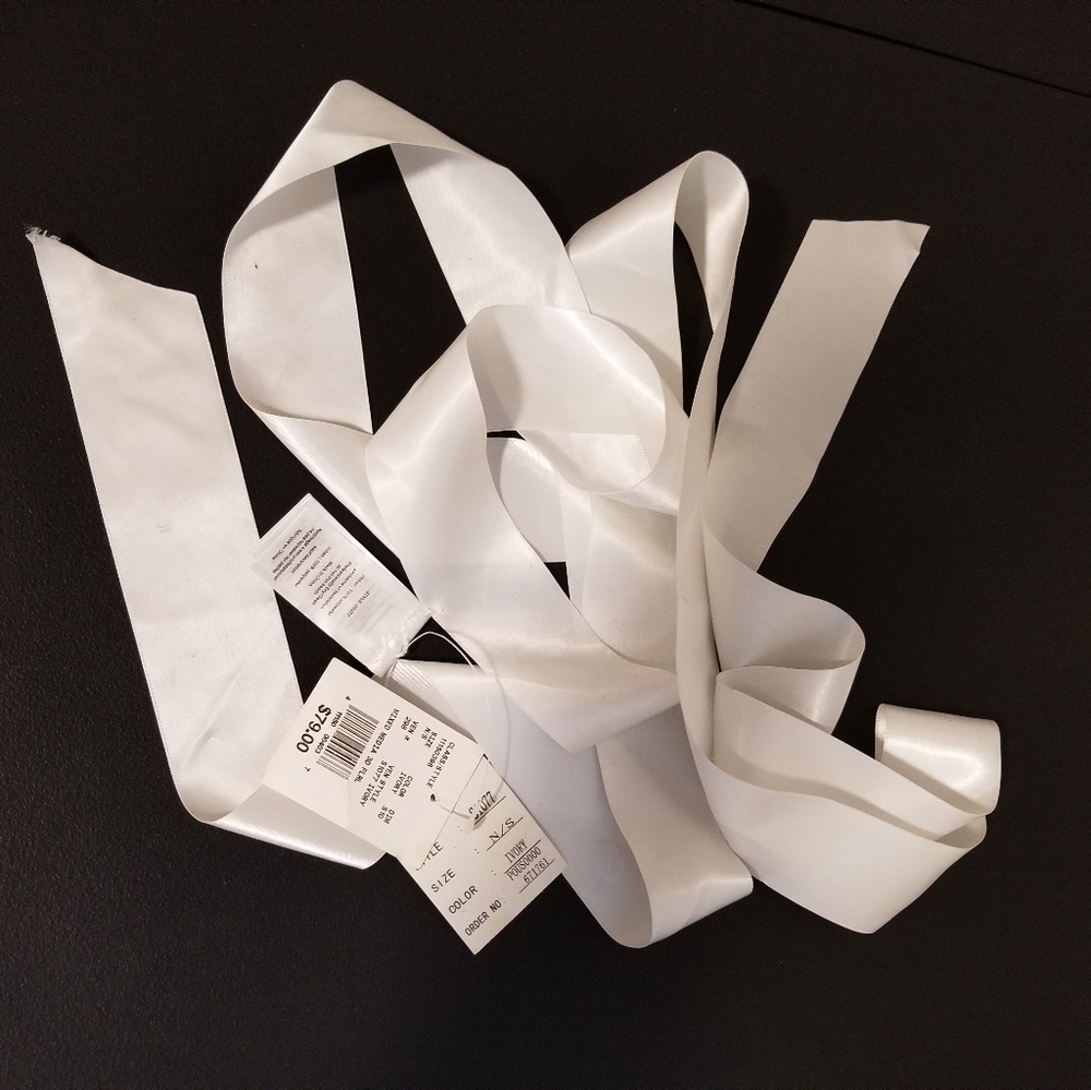 Wedding dress sash